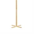 Jema 3 Tier Coat Rack- 9 Hanging Hooks- 70 Inch Natural Brown Solid Wood