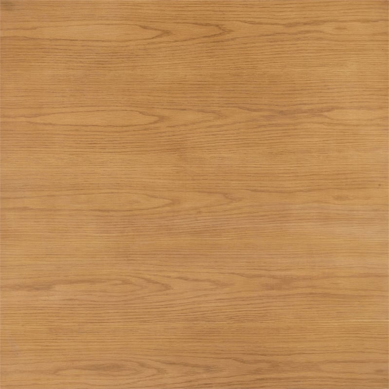 Sery Coffee Table- 48 Inch Square Top with Open Lower Shelf- Oak Brown