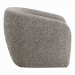 Livi Accent Chair- Brown and Gray Tweed Fabric Tight Seat and Back