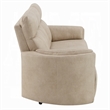 Sonny Manual Motion Recliner Sofa- Plush Dark Beige Polish Microfiber