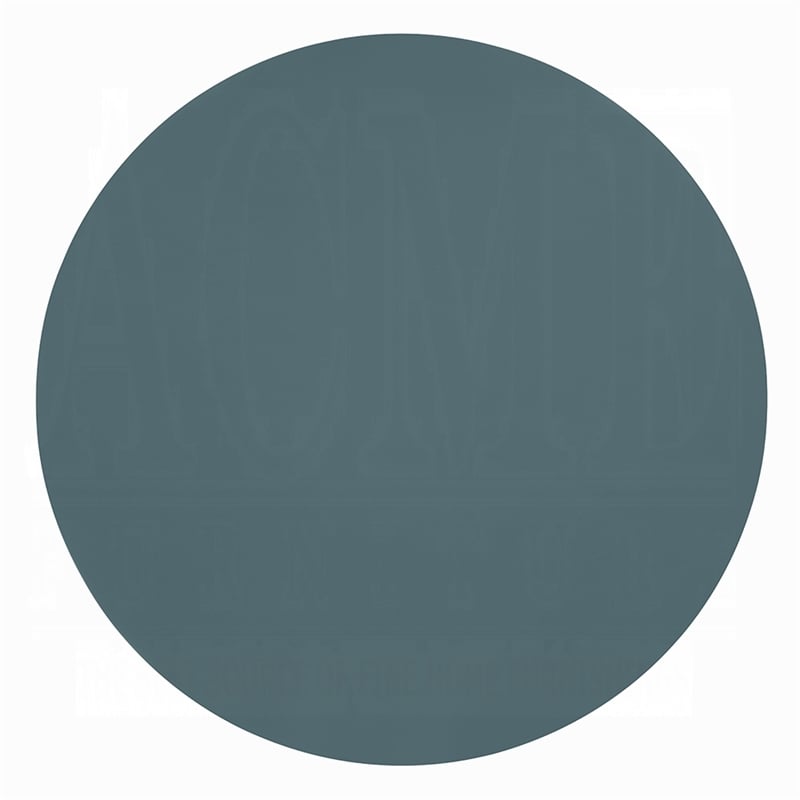 Lemy Side End Table. 20 Inch Round Top with Pedestal Base- Teal Blue Wood
