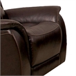 Gem Power Recliner Chair- Wall Hugger- Espresso Brown Top Grain Leather