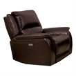 Gem Power Recliner Chair- Wall Hugger- Espresso Brown Top Grain Leather