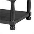 Ginie Coffee Table- 2 Tone Rustic Black- Brown Rubberwood- 48 Inch
