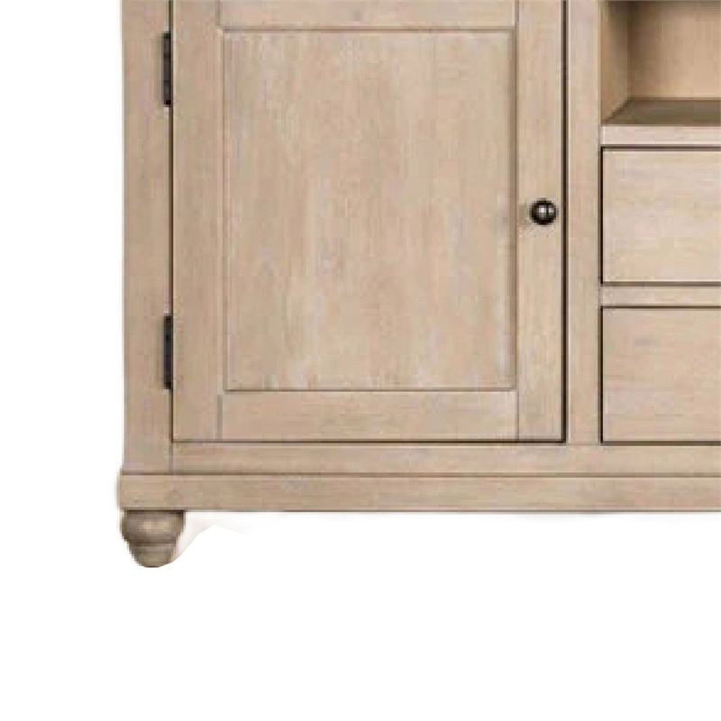 Cherie TV Stand Cabinet- Storage Cabinets- Light White Wash- 72 Inch