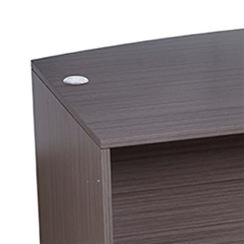 Pery Front Desk Shell- 71 Inch- Modesty Panel- Driftwood Smoke Gray