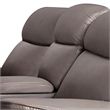 Akto Power Recliner Loveseat- Zero Gravity- Gray Faux Leather- 81 Inch