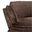 Heny Manual Glider Recliner Chair- Plush Dark Brown Pillow Top Arms