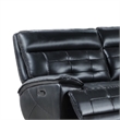 Nick 3pc Corner Power Recliner Sofa- 5 Seater- Charger- Cupholders- Black