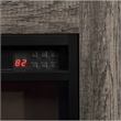 Rera TV Stand Media Cabinet Electric Fireplace Heater- 70 Inch Walnut Gray