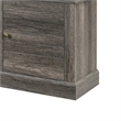Rera TV Stand Media Cabinet Electric Fireplace Heater- 70 Inch Walnut Gray