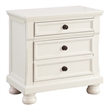 Queen Bedroom Set-White-Storage Bed with Drawers- 2-Piece Set Bed and Nightstand