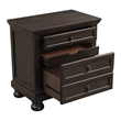 Queen Bedroom Set-Brown-Storage Bed with Drawer-3-Piece with Bed-Two Nightstand