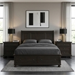Queen Bedroom Set-Brown-Storage Bed with Drawer-3-Piece with Bed-Two Nightstand