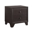 Queen Size Bedroom Set- Brown Finish- 3-Piece Set with Bed and Two Nightstands