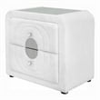 Queen Size Bedroom Set- White Finish- 3-Piece Set with Bed and Two Nightstands