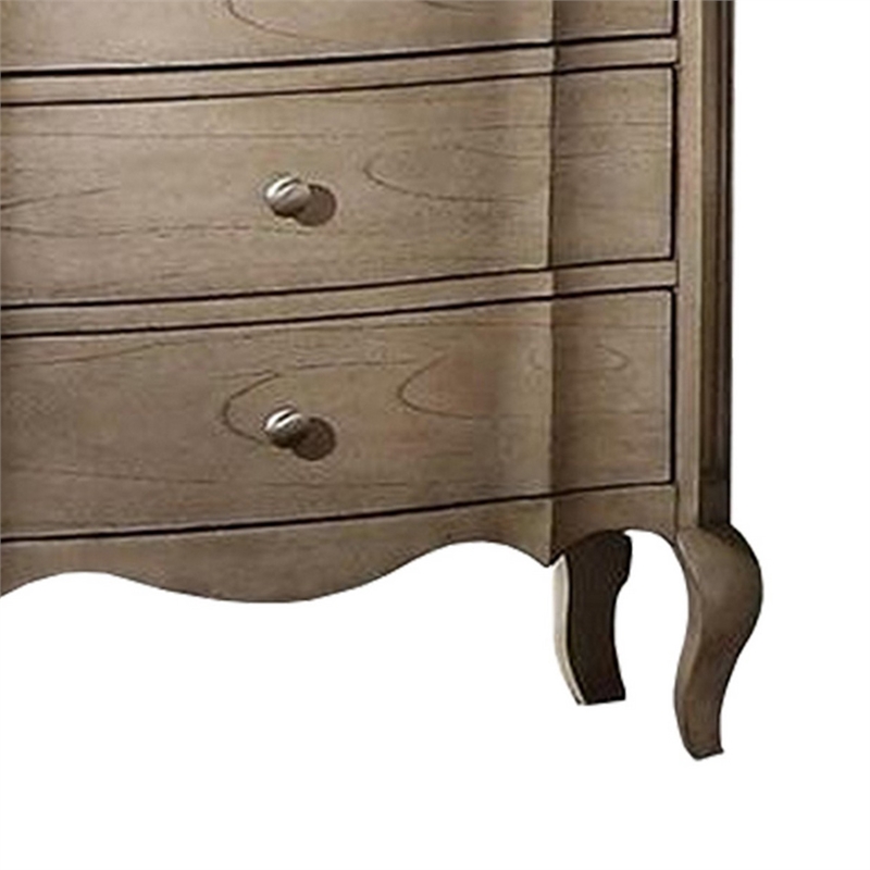 Queen Size Bedroom Set-Brown-Storage Bed with Drawers-2-Piece Set-Bed-Nightstand
