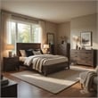 Queen Size Bedroom Set- White Finish- 5-Piece Set with Bed and Two Nightstands