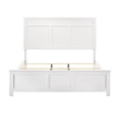Aani King Size Bed- Framed Headboard- Farmhouse White Finish