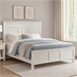 Aani King Size Bed- Framed Headboard- Farmhouse White Finish
