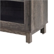 Sumi TV Stand Cabinet- Electric Fireplace Heater- Glass Doors- 70 Inch Gray