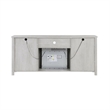 Tony Electric Fireplace TV Stand Cabinet with Heater- 70 Inch Walnut White