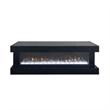 Vista LED Fireplace TV Stand Cabinet with Bluetooth Speaker- 71 Inch Black