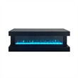 Vista LED Fireplace TV Stand Cabinet with Bluetooth Speaker- 71 Inch Black