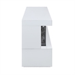 Dori LED Fireplace TV Stand Cabinet with Bluetooth Speaker- 71 Inch White