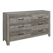 Queen Size Bedroom Set-Panel Headboard-5-Piece Set-Bed-2Nightstand-Dresser-Chest