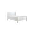Full Size Bedroom Set-Wood Design-White-4-Piece Set -Bed-Nightstand-Dresser