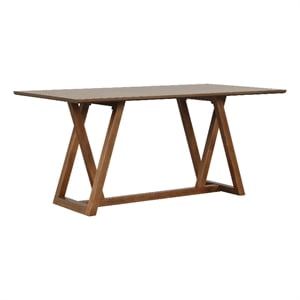 Namie Counter Height Dining Table- Brown Rectangular 78 Inch Wood Top