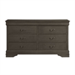 Queen Bedroom Set-Panel Headboard-5-Piece Set with Bed-2Nightstand-Dresser-Chest