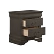 Queen Size Bedroom Set-Panel Headboard-5-Piece Set-Bed-2Nightstand-Dresser-Chest