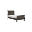 Full Size Bedroom Set- Gray-5-Piece Set-Bed-Dresser-Mirror-Chest-Nightstand