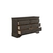 Full Size Bedroom Set- Gray-5-Piece Set-Bed-Dresser-Mirror-Chest-Nightstand