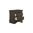 Full Size Bedroom Set- Gray-5-Piece Set-Bed-Dresser-Mirror-Chest-Nightstand