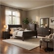 Full Size Bedroom Set- Gray-5-Piece Set-Bed-Dresser-Mirror-Chest-Nightstand