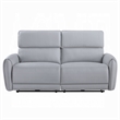 Jero Power Motion Recliner Sofa- 2 Seater- USB Port- Gray Faux Leather