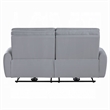 Jero Power Motion Recliner Sofa- 2 Seater- USB Port- Gray Faux Leather