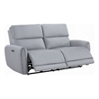 Jero Power Motion Recliner Sofa- 2 Seater- USB Port- Gray Faux Leather