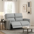 Jero Power Motion Recliner Loveseat- USB Port- Light Gray Faux Leather