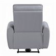 Jero Power Motion Recliner Armchair with USB Port- Light Gray Faux Leather