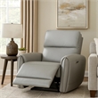Jero Power Motion Recliner Armchair with USB Port- Light Gray Faux Leather