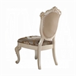 Cheny Dining Side Chair Set of 2- Faux Leather- Baroque Pearl Beige
