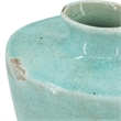Haily Decorative Vase- Tapered Body and Narrow Neck- Blue Terracotta 12 Inch