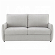 Jona Folding Back Sofa with Sleeper- Memory Foam Mattress- Beige Chenille