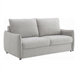 Jona Folding Back Sofa with Sleeper- Memory Foam Mattress- Beige Chenille