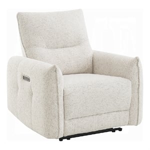Lali Zero Gravity Power Motion Recliner Chair- USB Port- Cream Chenille