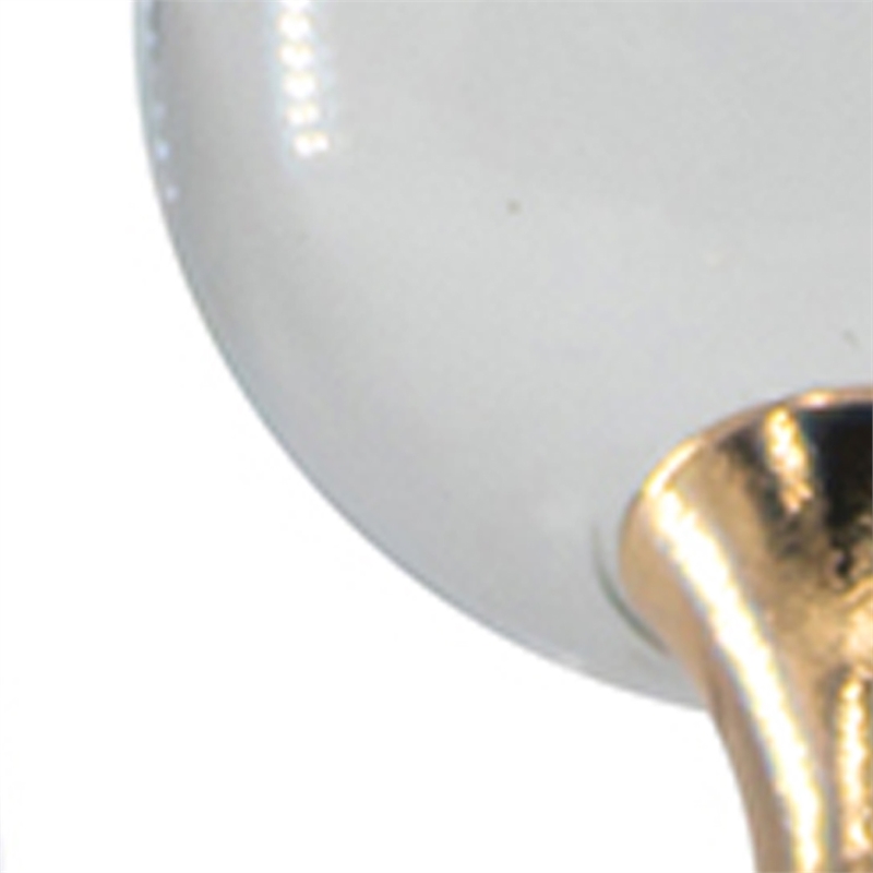 Tammy Atomic Ball Accent with 6 Glass Spheres- Gold Iron Stems- 8 Inch